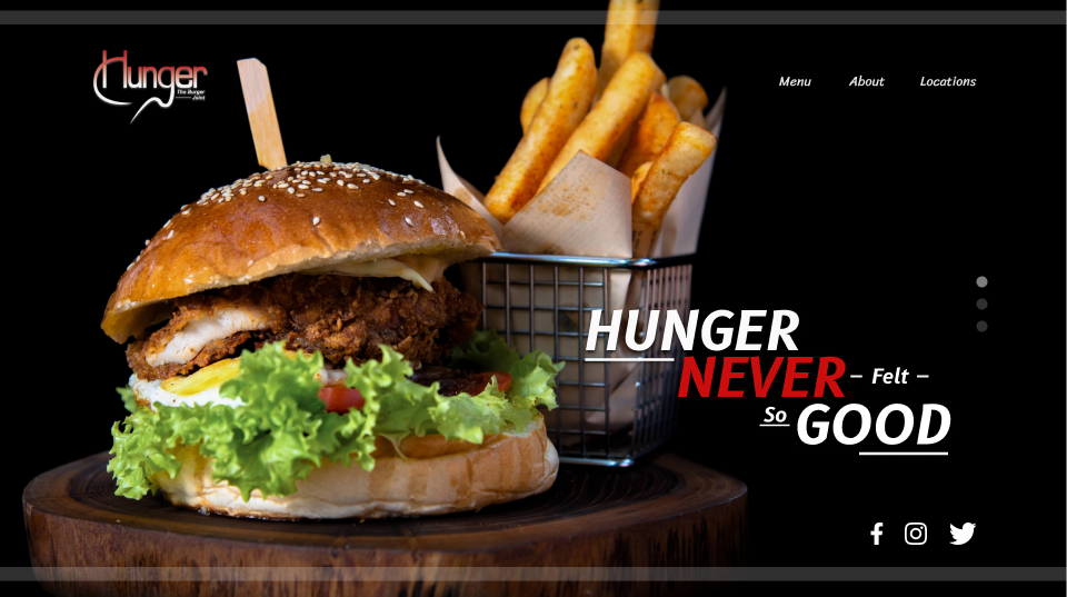 The Burger Joint Homepage slide 1